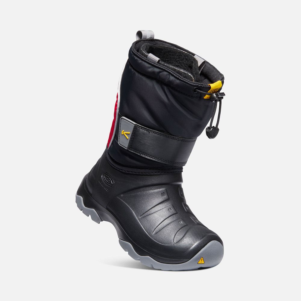 Botas de Montaña Keen Mexico Negros/Rojos - Niños Lumi Ii Waterproof - CP7193046